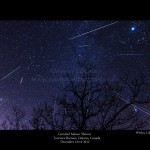 Geminid Meteor Shower Composite Image - Torrance Barrens, Ontario, Canada December 13/14, 2012 Photos by Wesley Liikane